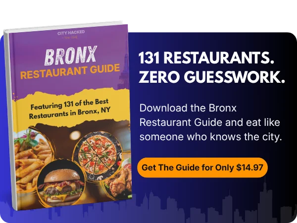 Bronx Restaurant Guide CTA Side Bar Bronx Restaurant Guide Promotional banner showcasing the guide and price