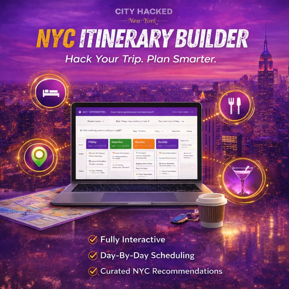 Interactive Itinerary Builder helps you plan your New York City trip day by day