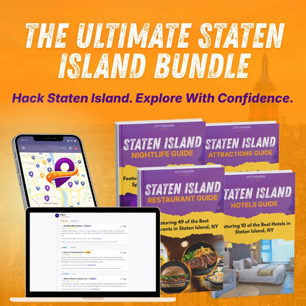 The Ultimate Staten Island Bundle featuring the best hotels, attractions, nightlife, and restaurants in Staten Island, NY